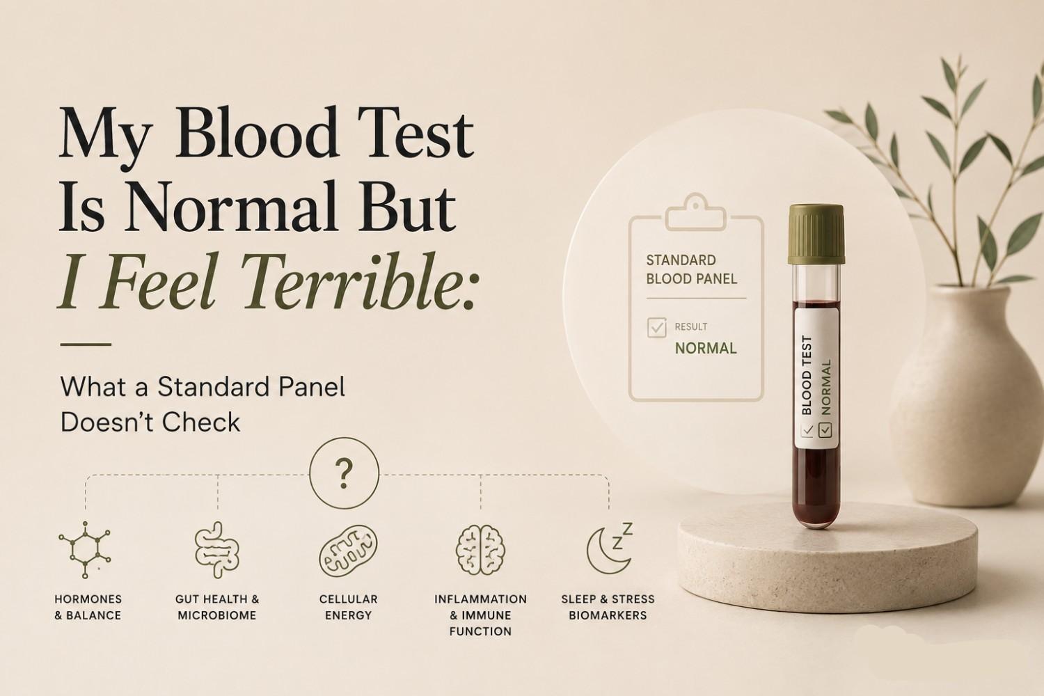 My Blood Test Is Normal But I Feel Terrible: What a Standard Panel Doesn't Check