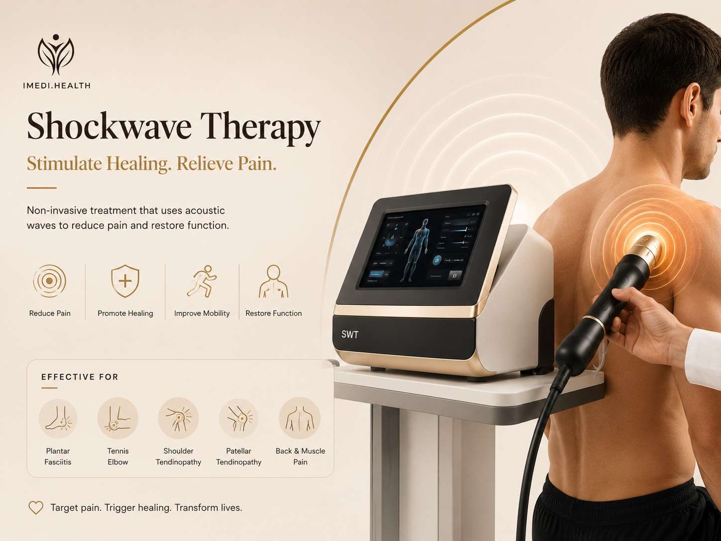 Shockwave Therapy (SWT) Machine: What It Treats, How It Works, and Who It's For